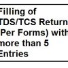 Filling of TDS TCS Returns